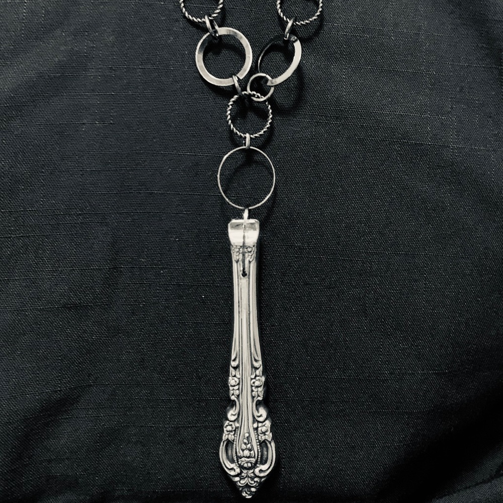 Antique Sterling Silver Knife Handle